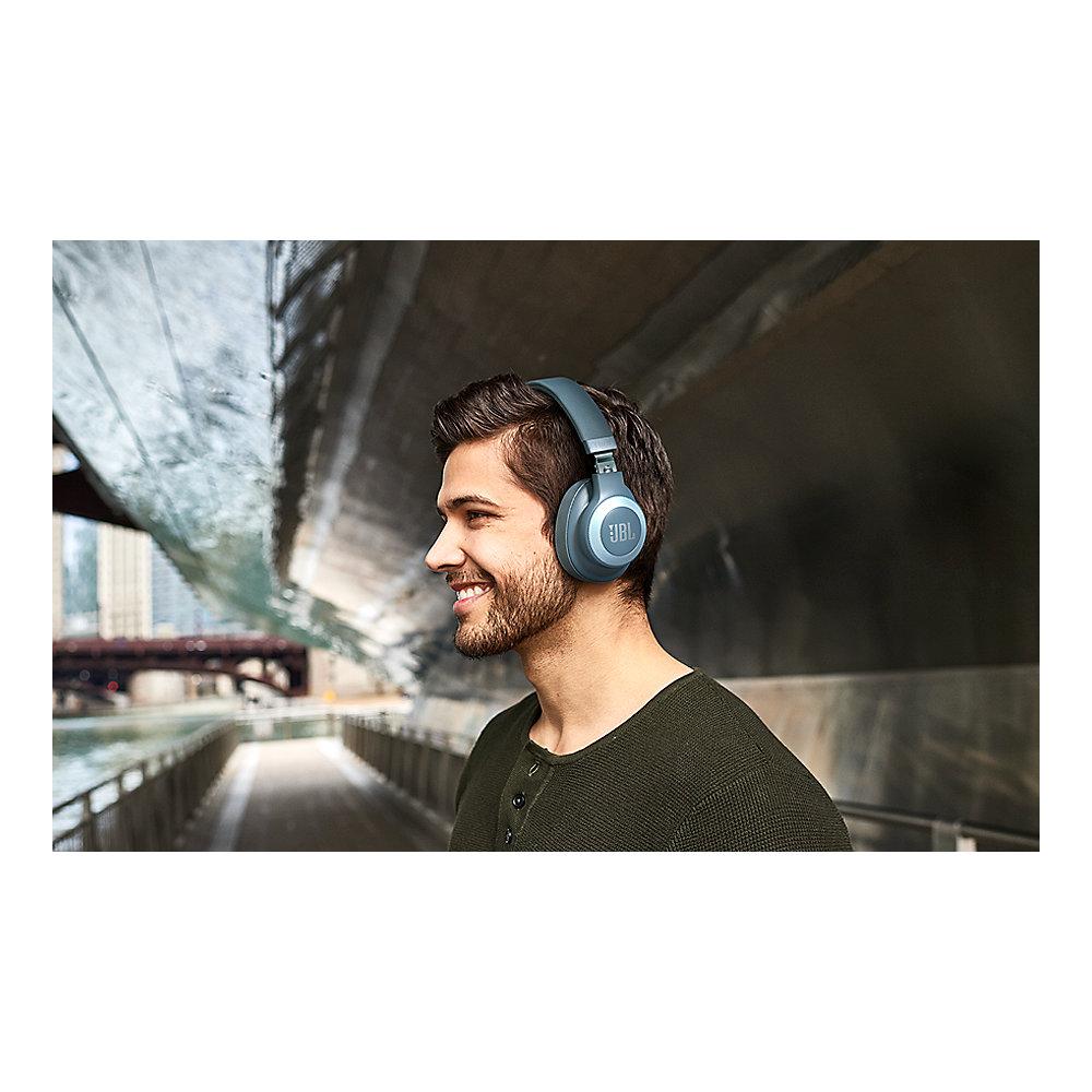 JBL E65 Bluetooth Noise Cancelling Kopfhörer blau