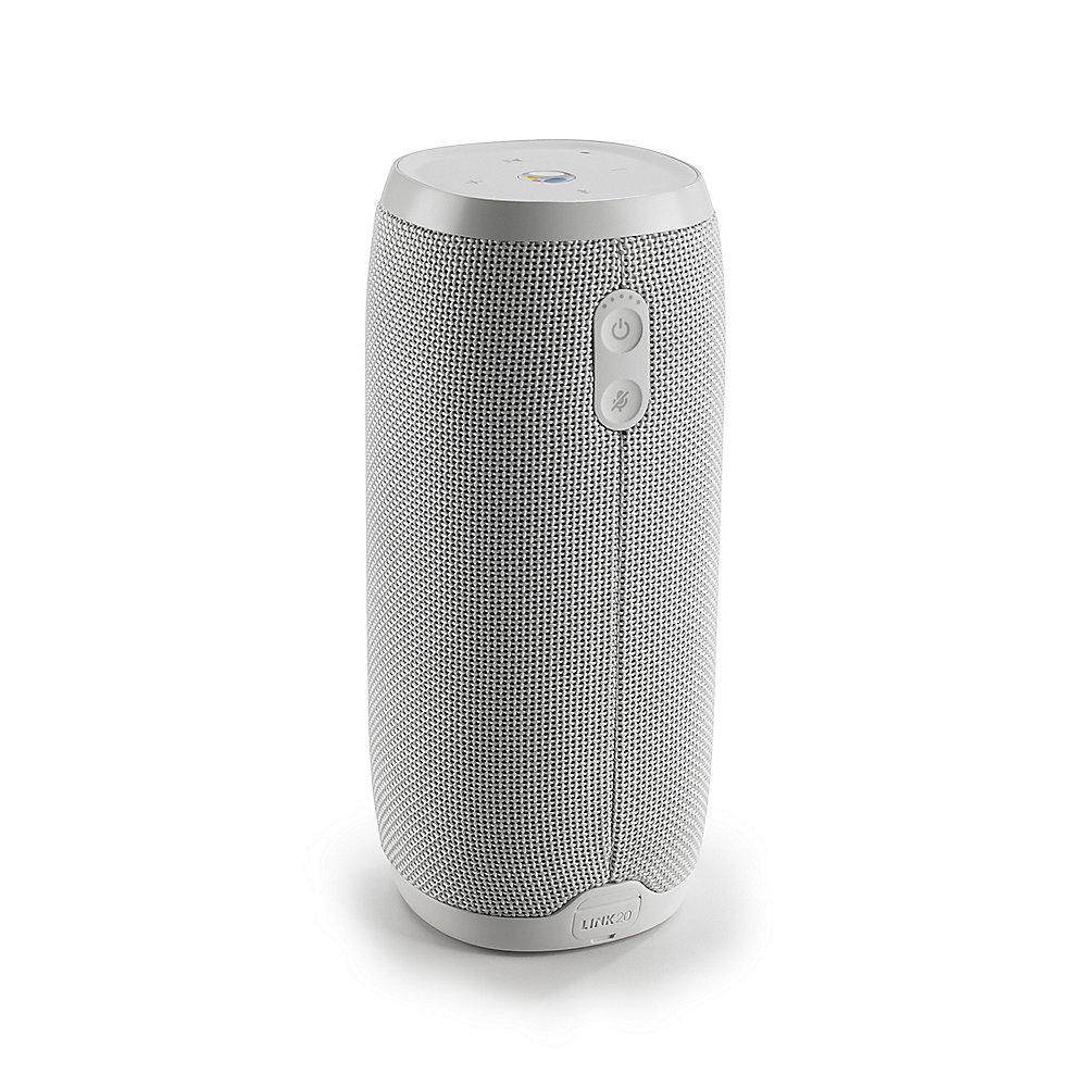 JBL Link 20 weiß Google Sprachsteuerung, Lautsprecher mit WLAN und Bluetooth