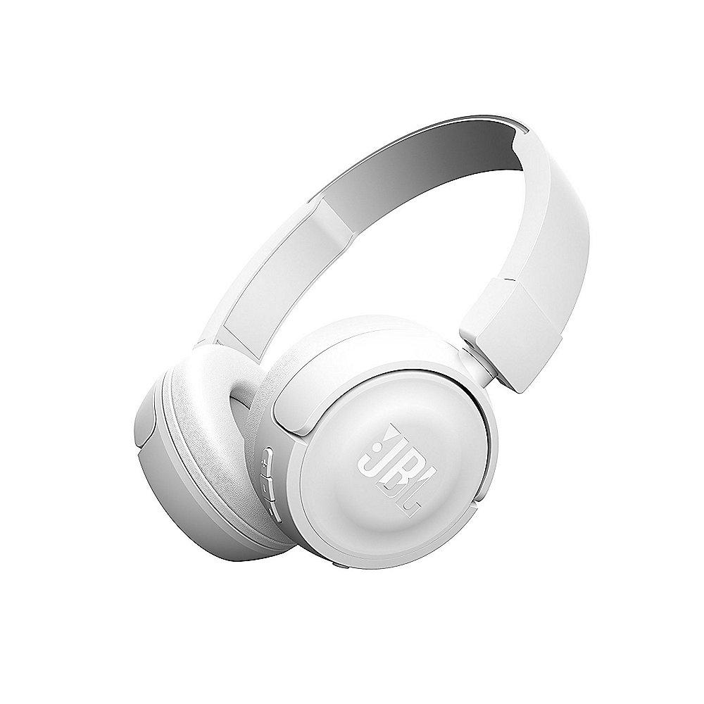 JBL T450BT Weiß - On Ear-Bluetooth Kopfhörer mit Mikrofon