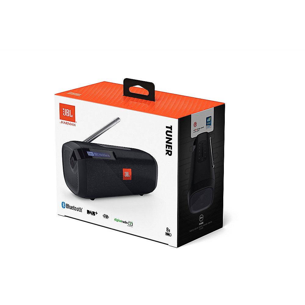 JBL Tuner Bluetooth-Lautsprecher mit DAB-Tuner schwarz, JBL, Tuner, Bluetooth-Lautsprecher, DAB-Tuner, schwarz