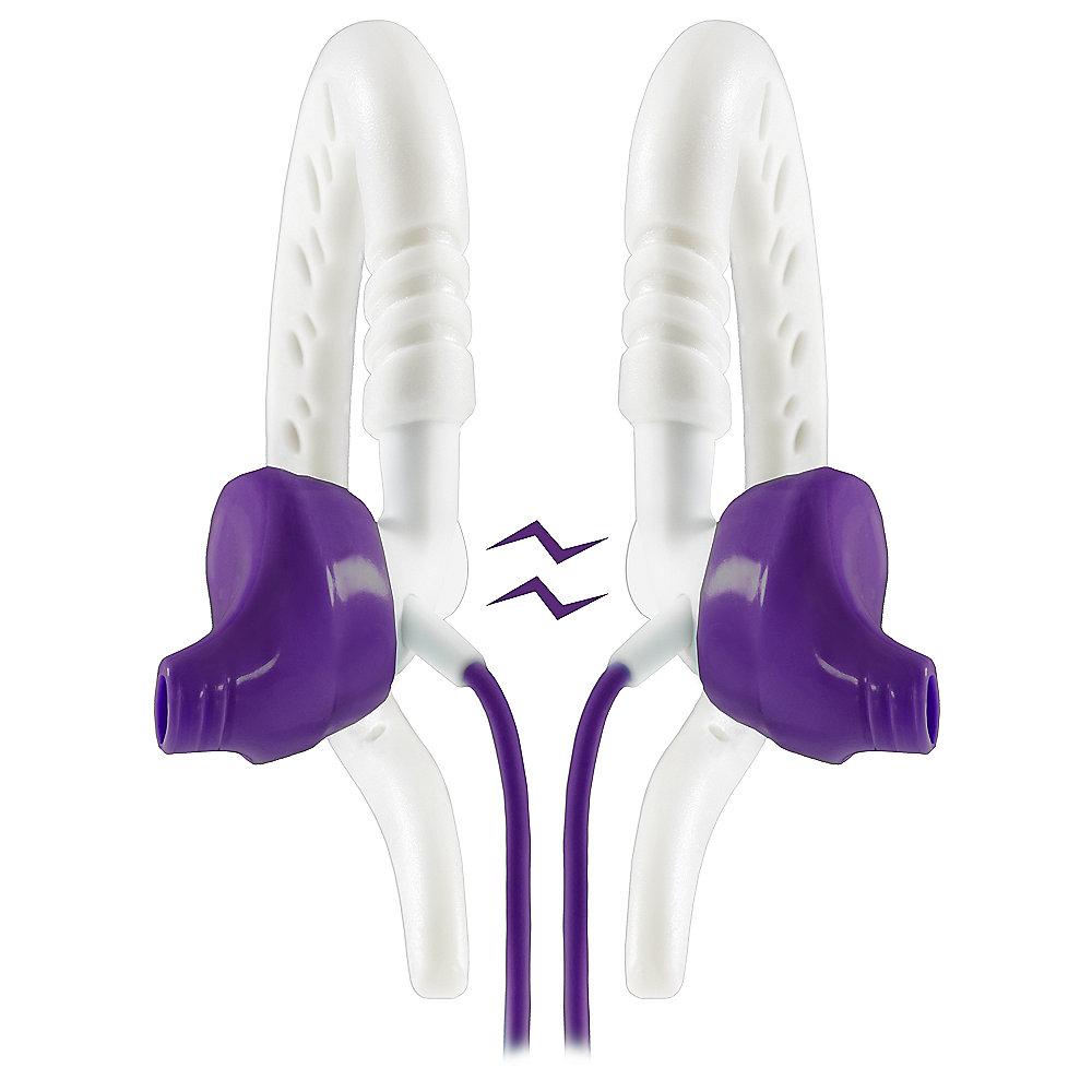JBL Yurbuds Focus 300 - Sport-In Ear-Kopfhörer (Ohrbügel) Mikro/Fernb. lila/weiß