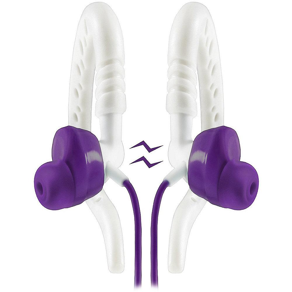 JBL Yurbuds Focus 300 - Sport-In Ear-Kopfhörer (Ohrbügel) Mikro/Fernb. lila/weiß