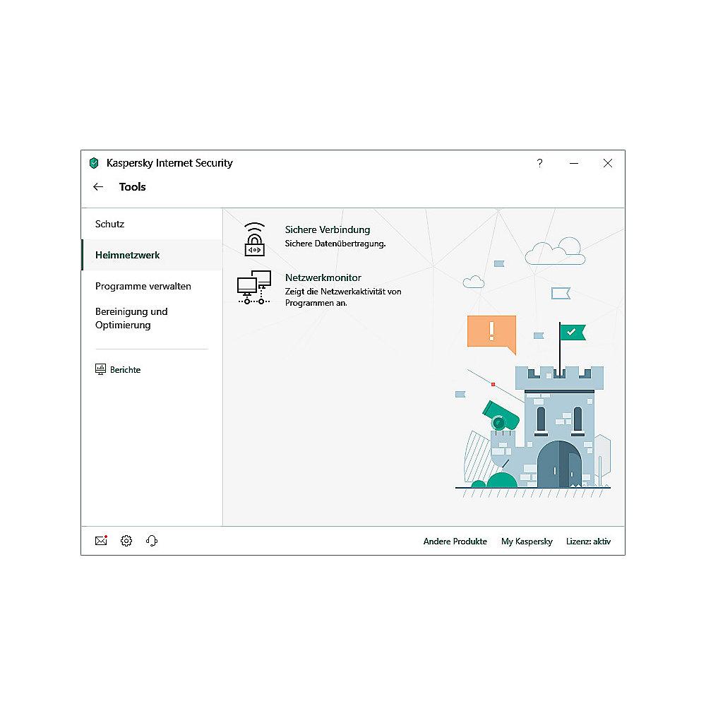 Kaspersky Internet Security Upgrade 5Geräte 1Jahr FFP / Produkt Key