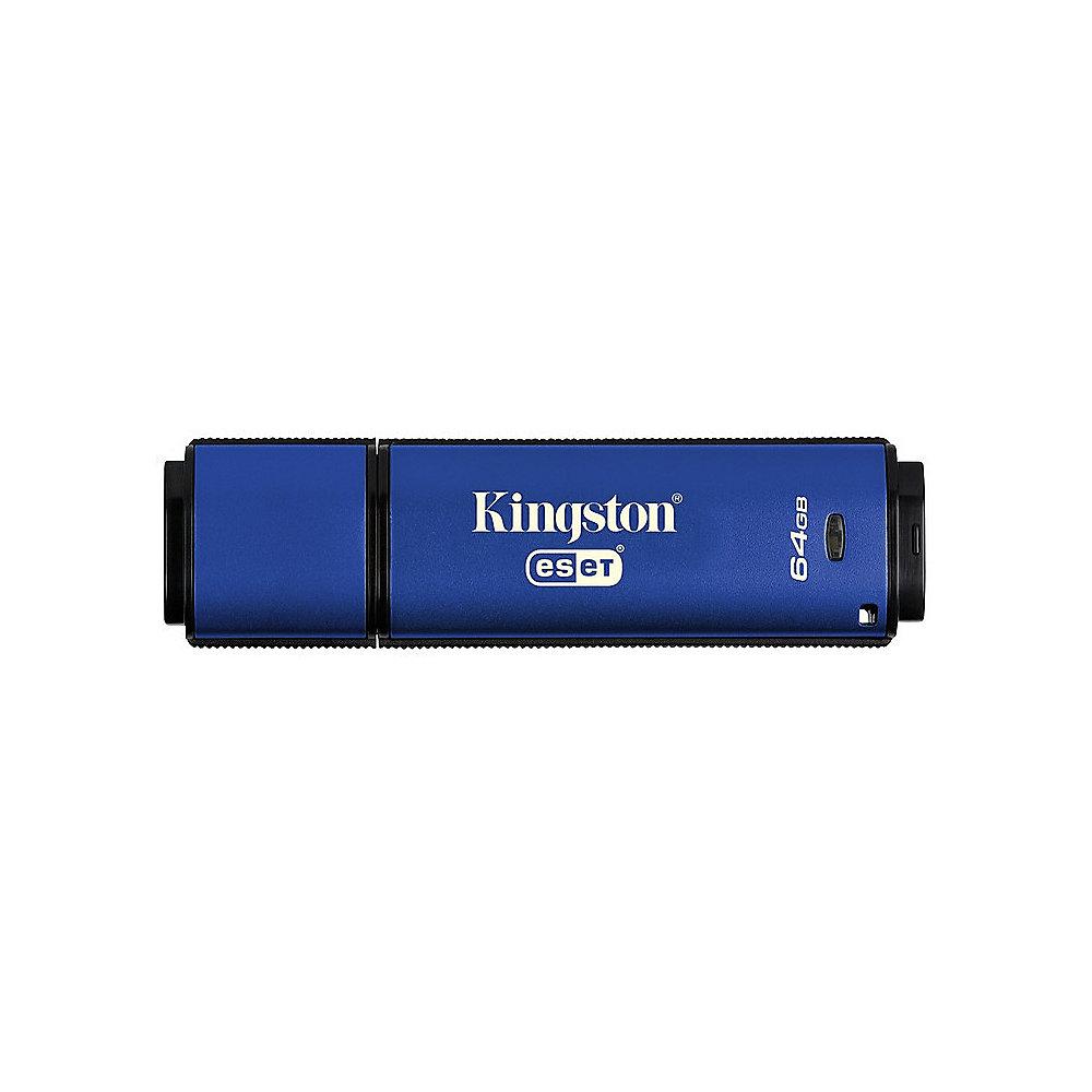 Kingston 64GB DataTraveler Vault Privacy 3.0 mit Anti-Virus Data Secure Stick