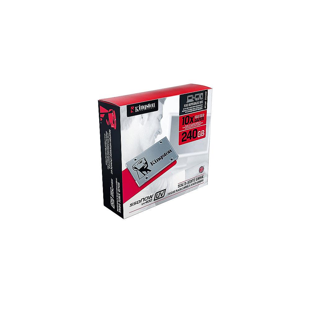 Kingston SSDNow UV400 240GB TLC 2.5zoll SATA600 - 7mm - Kit