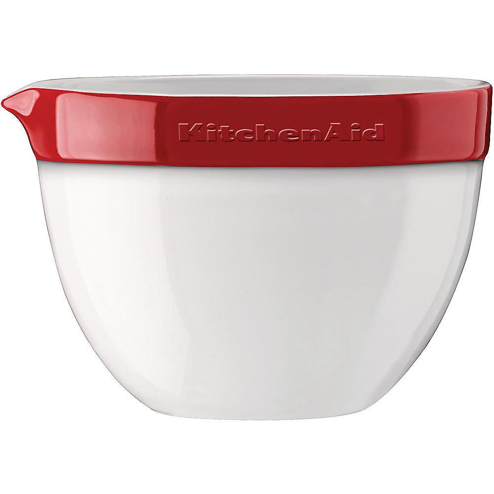 KitchenAid KBLR03NBER Rührschüssel-Set, 3-tlg. aus Vitrokeramik, empire rot