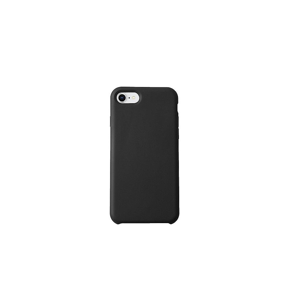 KMP Silikon Case Velvety Premium für iPhone 8, schwarz