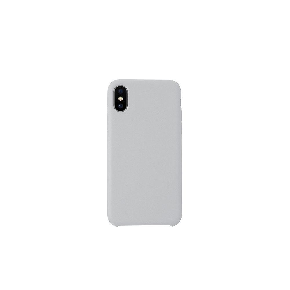 KMP Silikon Case Velvety Premium für iPhone X, grau