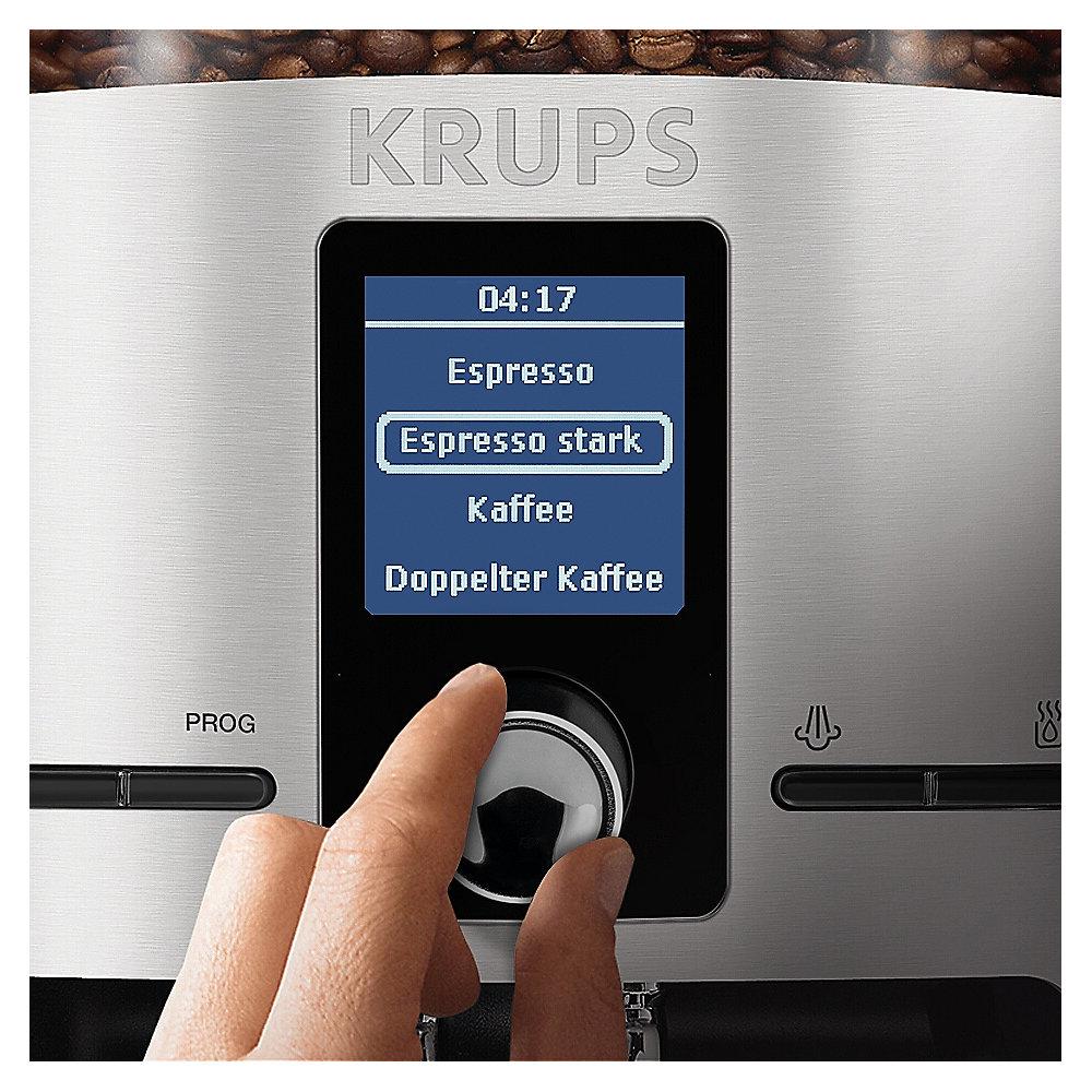 Krups EA 826E Espresso-Kaffee-Vollautomat Aluminium-Schwarz