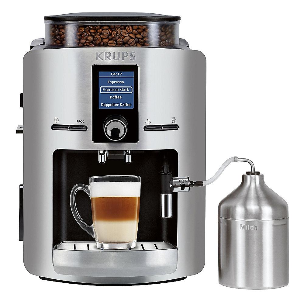 Krups EA 826E Espresso-Kaffee-Vollautomat Aluminium-Schwarz