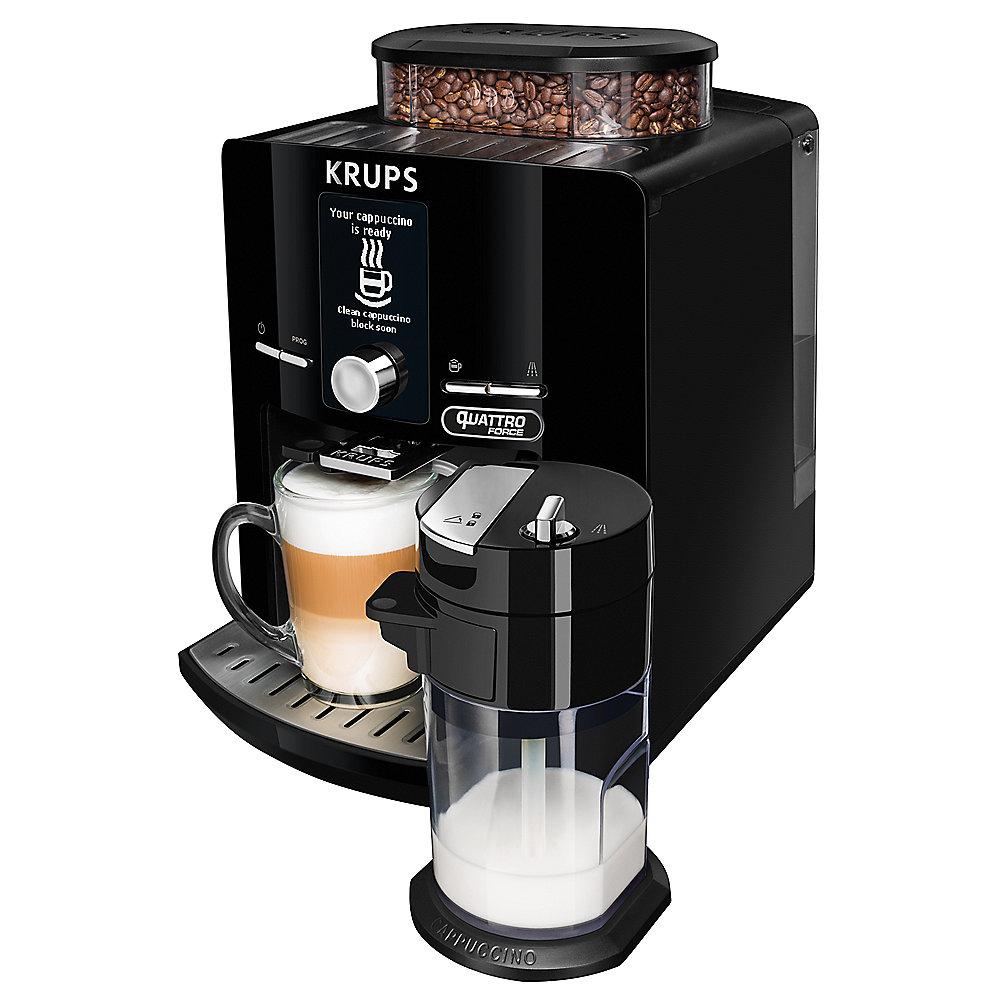 Krups EA 82F8 Latt Espress Quattro Force Schwarz, Krups, EA, 82F8, Latt, Espress, Quattro, Force, Schwarz