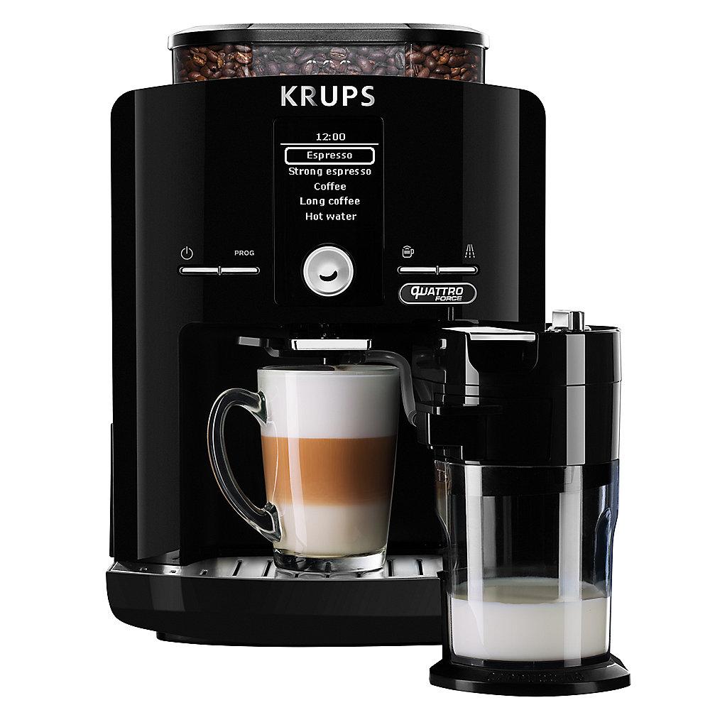 Krups EA 82F8 Latt Espress Quattro Force Schwarz