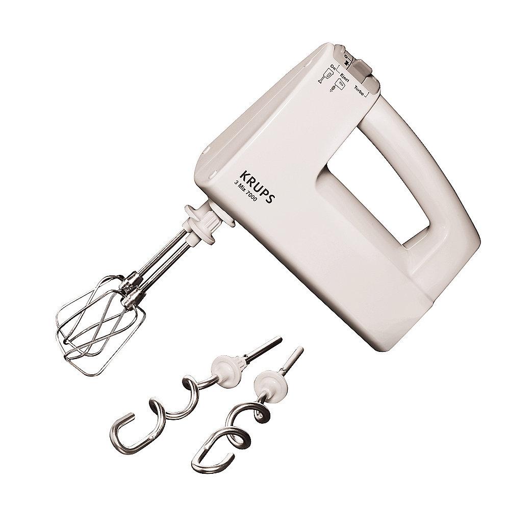 Krups F 608 14  Handmixer mit Turbostufe, 3 Mix 7000 500 W weiß