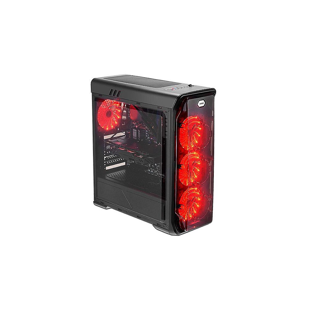 LC-Power Gaming 988B Red Typhoon Midi Tower Gaming Gehäuse mit Seitenfenster, LC-Power, Gaming, 988B, Red, Typhoon, Midi, Tower, Gaming, Gehäuse, Seitenfenster