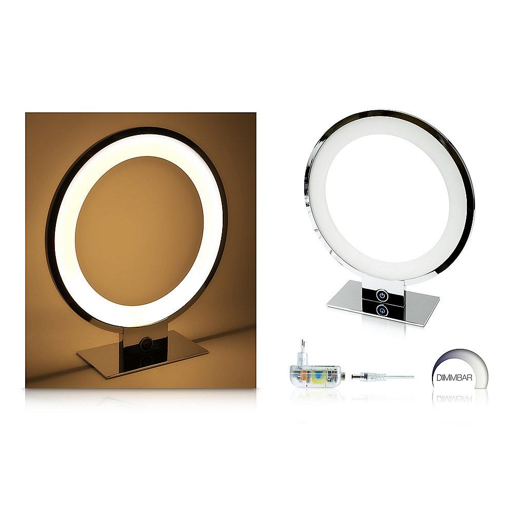LED Universum Samson LED-Tischleuchte Chrom dimmbar