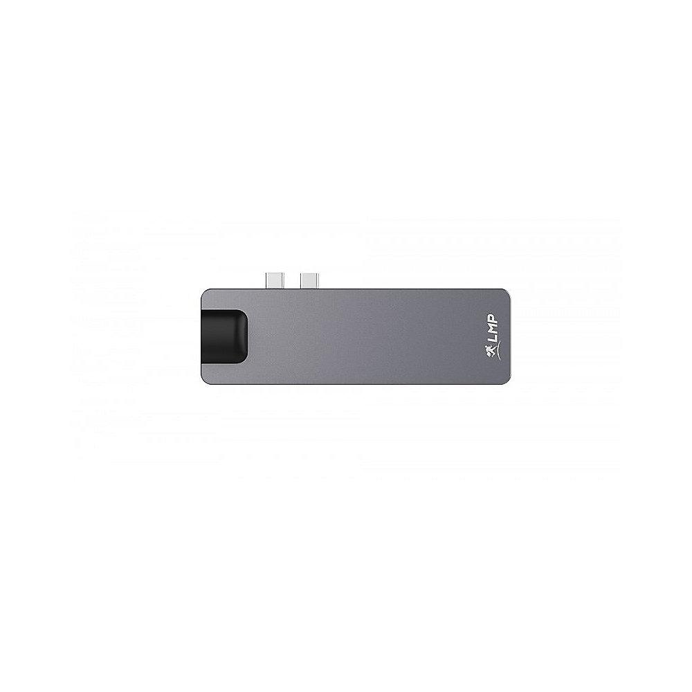 LMP USB-C Compact Dock 4k 8-Port space grau, LMP, USB-C, Compact, Dock, 4k, 8-Port, space, grau