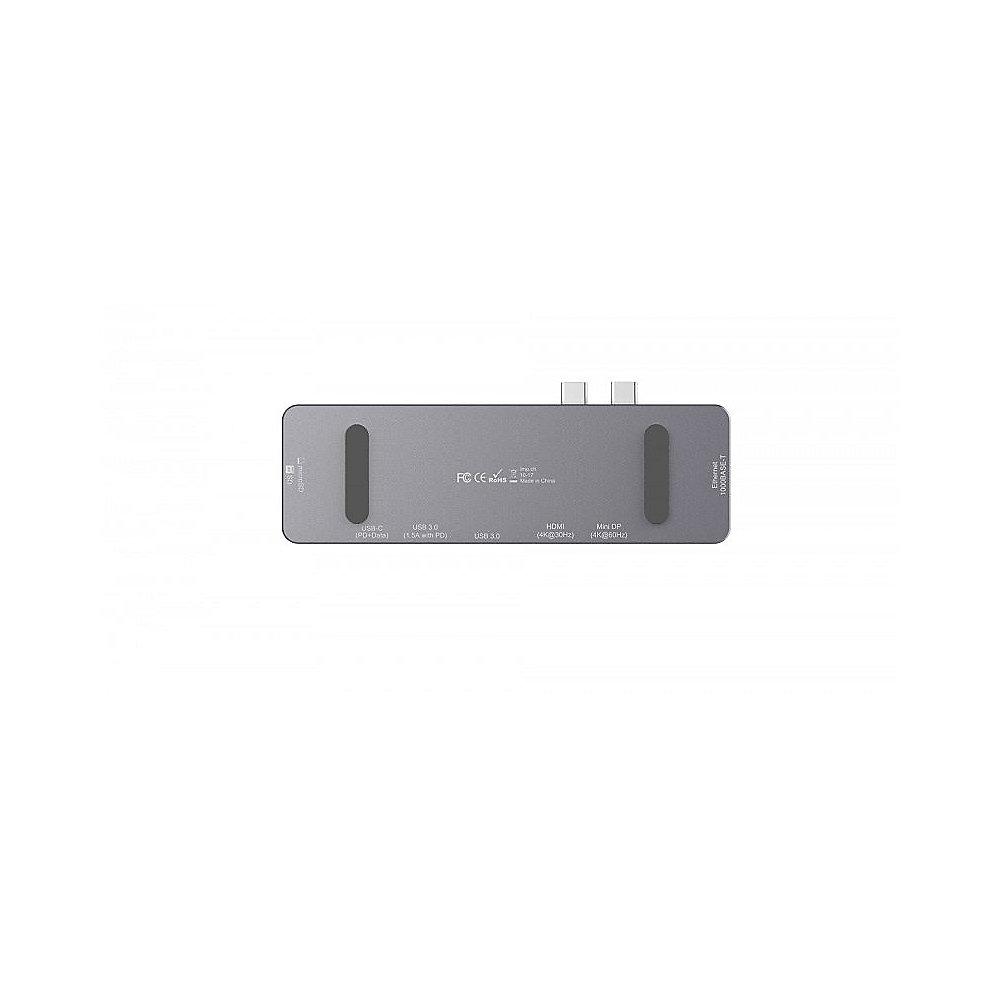 LMP USB-C Compact Dock 4k 8-Port space grau