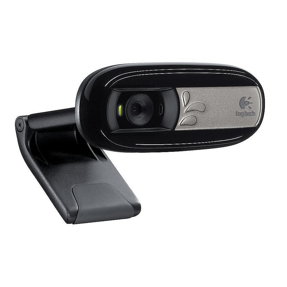 Logitech C170 Webcam USB Schwarz 960-001066, Logitech, C170, Webcam, USB, Schwarz, 960-001066