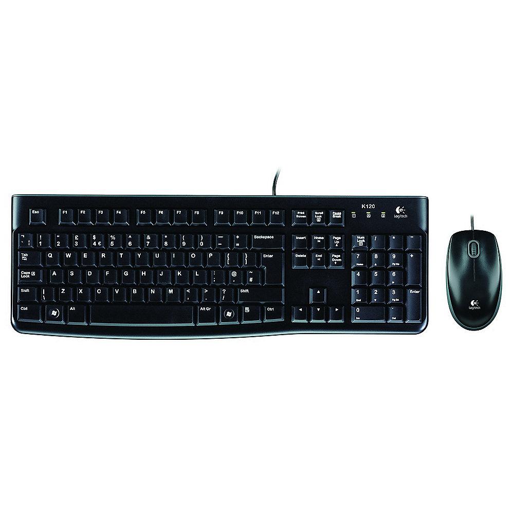 Logitech MK120 Kabelgebundene Maus-Tastaturkombination Schwarz 920-002540