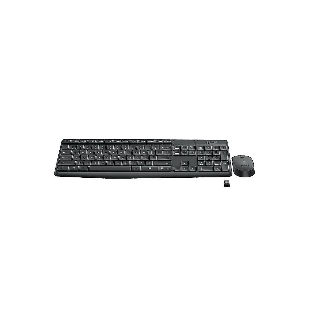 Logitech MK235 Kabellose Maus-Tastaturkombination mit Nano Empfänger 920-007905