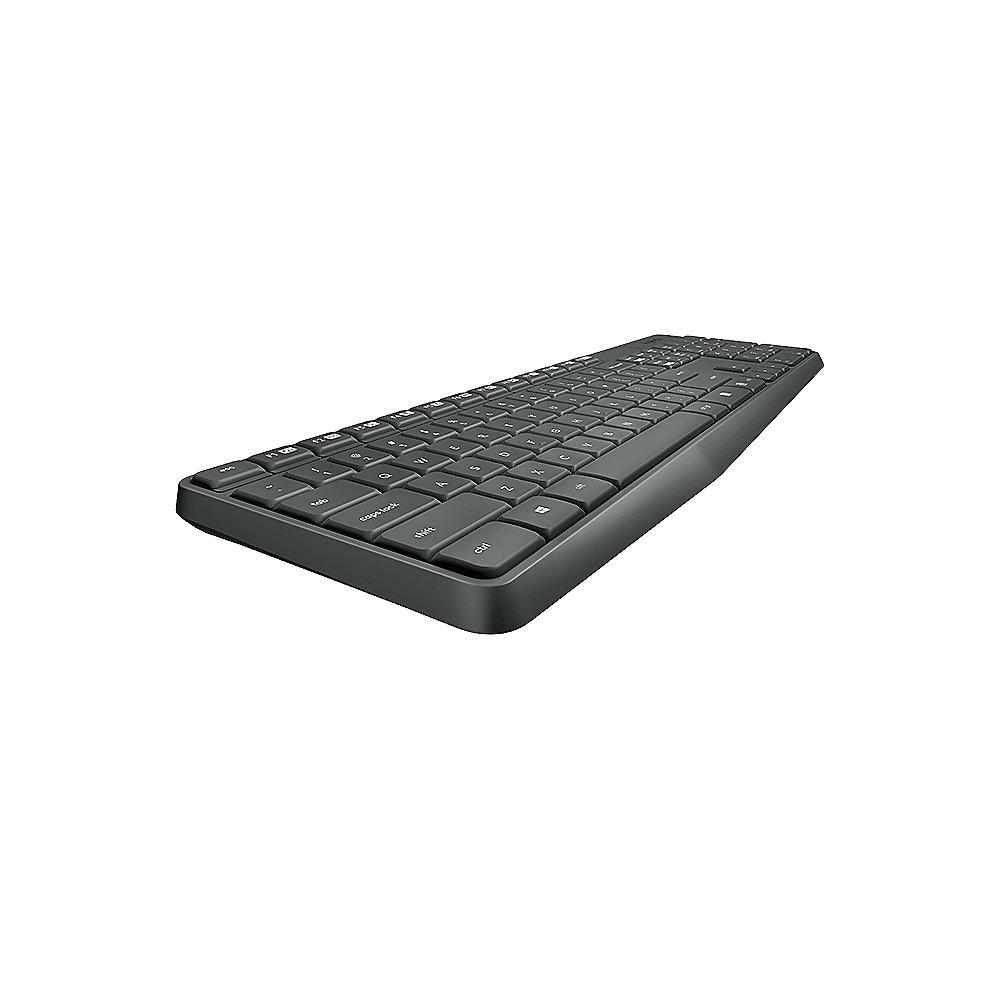 Logitech MK235 Kabellose Maus-Tastaturkombination mit Nano Empfänger 920-007905