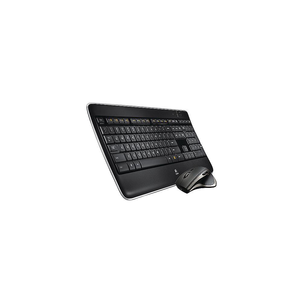 Logitech MX800 Performance Kabellose Maus-Tastaturkombination Schwarz US Layout