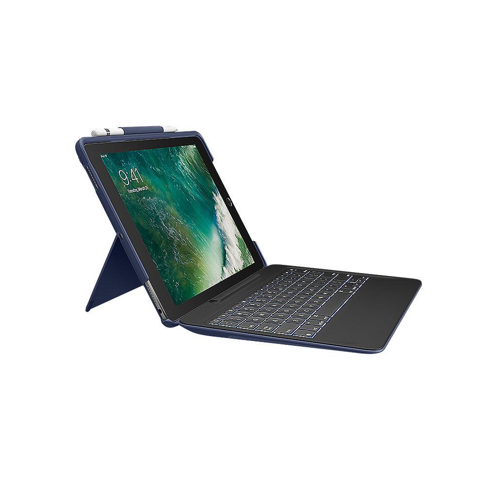 Logitech Slim Combo Hülle und Tastatur für iPad Pro 10,5 2017 blau 920-008410