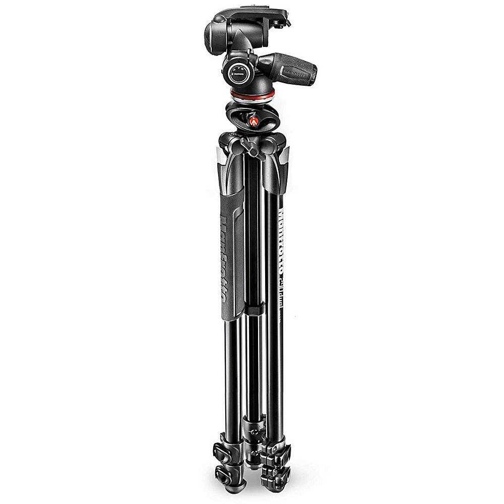 Manfrotto 290 DUAL Kit Aluminium-Stativ mit 3-Wege-Neiger