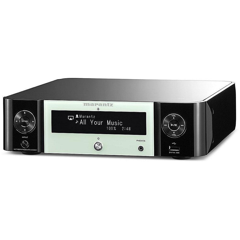Marantz M-CR511 Melody Stream mit Internetradio, AirPlay, schwarz-weiß, Marantz, M-CR511, Melody, Stream, Internetradio, AirPlay, schwarz-weiß