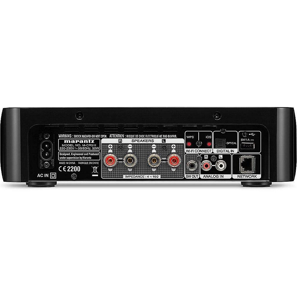 Marantz M-CR511 Melody Stream mit Internetradio, AirPlay, schwarz-weiß, Marantz, M-CR511, Melody, Stream, Internetradio, AirPlay, schwarz-weiß