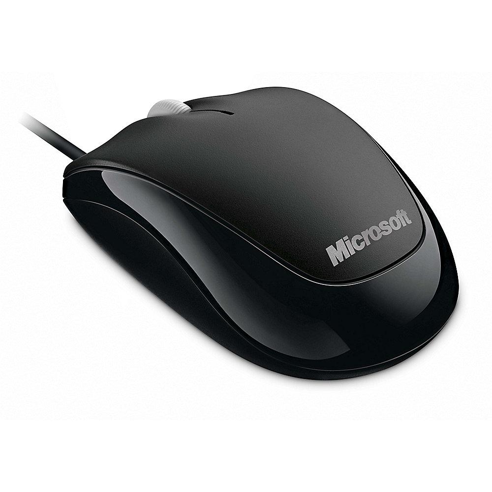 Microsoft Compact Optical Mouse 500 v2 USB schwarz U81-00090, Microsoft, Compact, Optical, Mouse, 500, v2, USB, schwarz, U81-00090