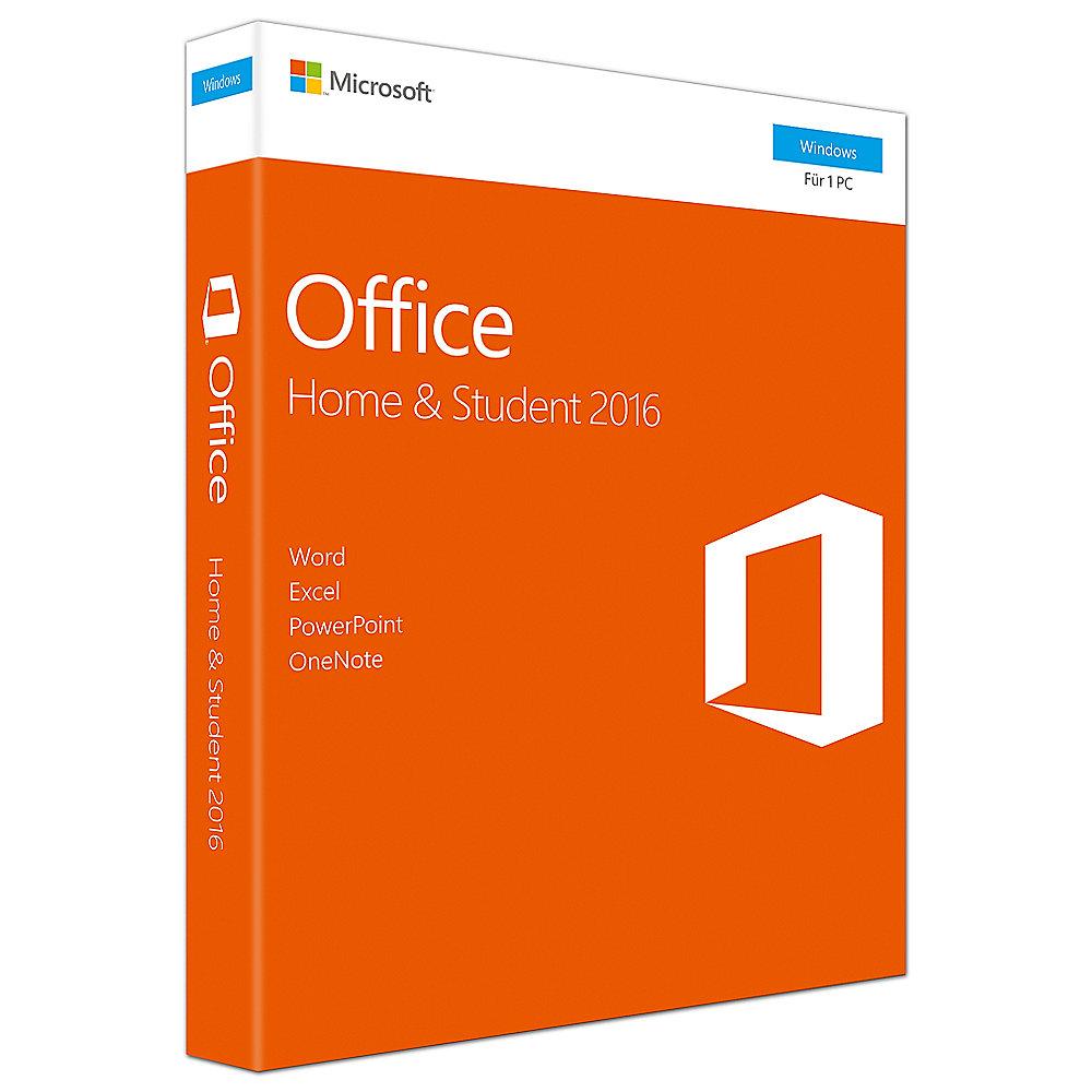 Microsoft Office Home & Student 2016 für Windows 1PC PKC (P2) - 20EURO sparen*