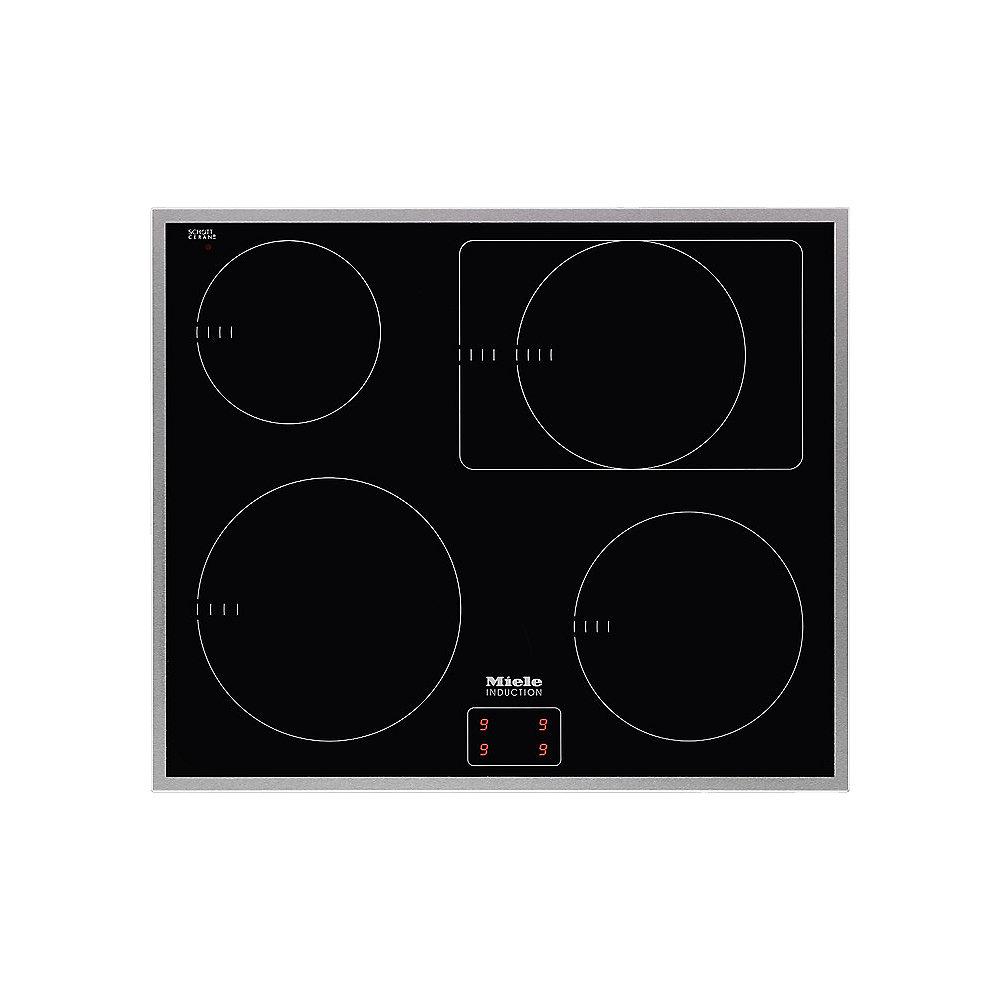Miele KM 6090 Glaskeramik-Einbau-Kombinations-Induktionskochfeld Edelstahl