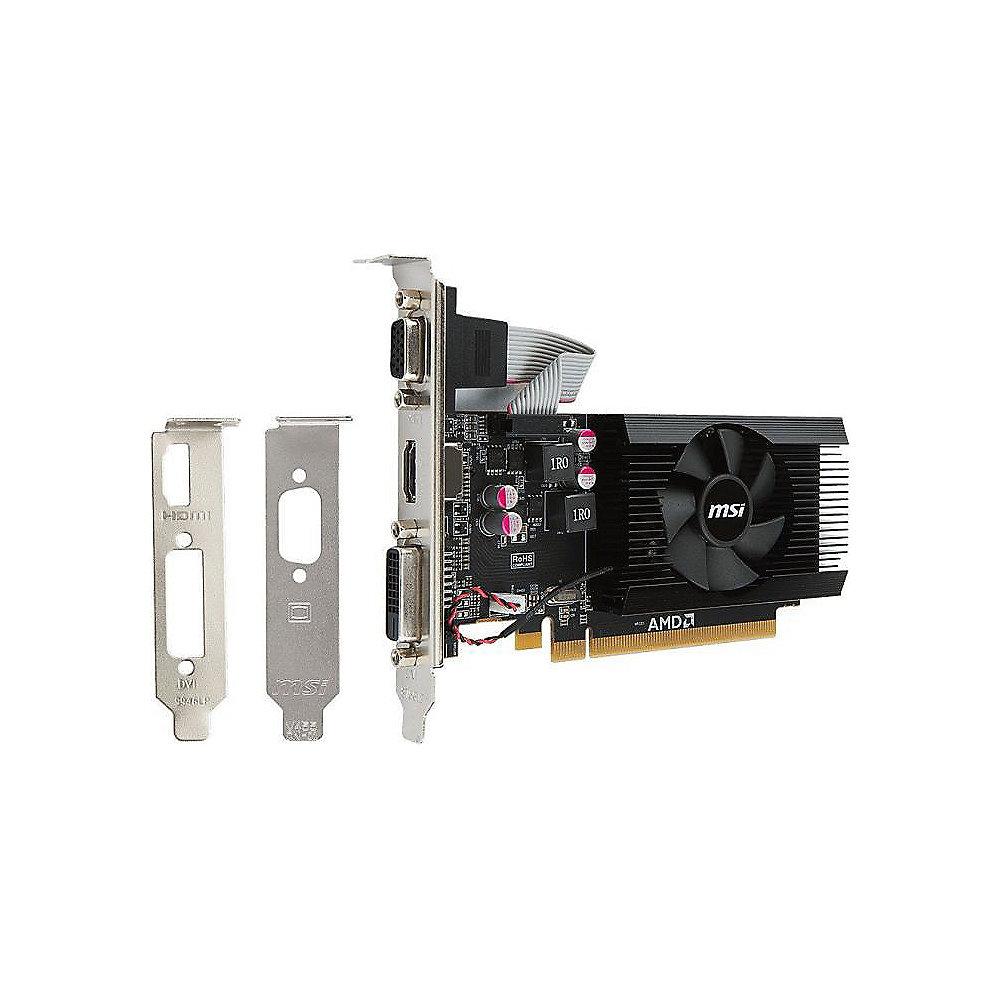 MSI AMD Radeon R7 240 2GB DDR3 DVI/HDMI/VGA Grafikkarte Low Profile