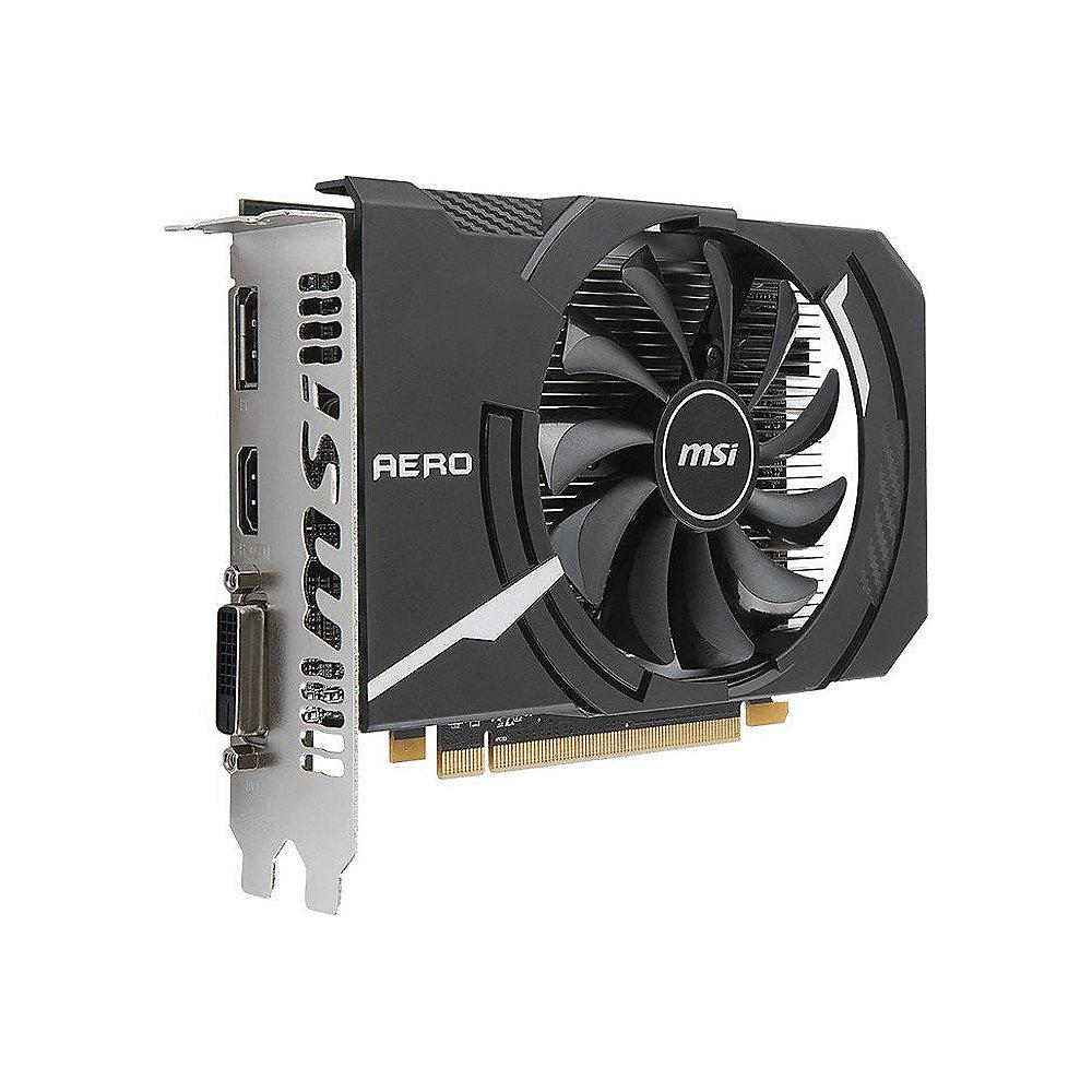 MSI AMD Radeon RX 550 Aero OC ITX 4GB GDDR5 Grafikkarte DVI/HDMI/DP