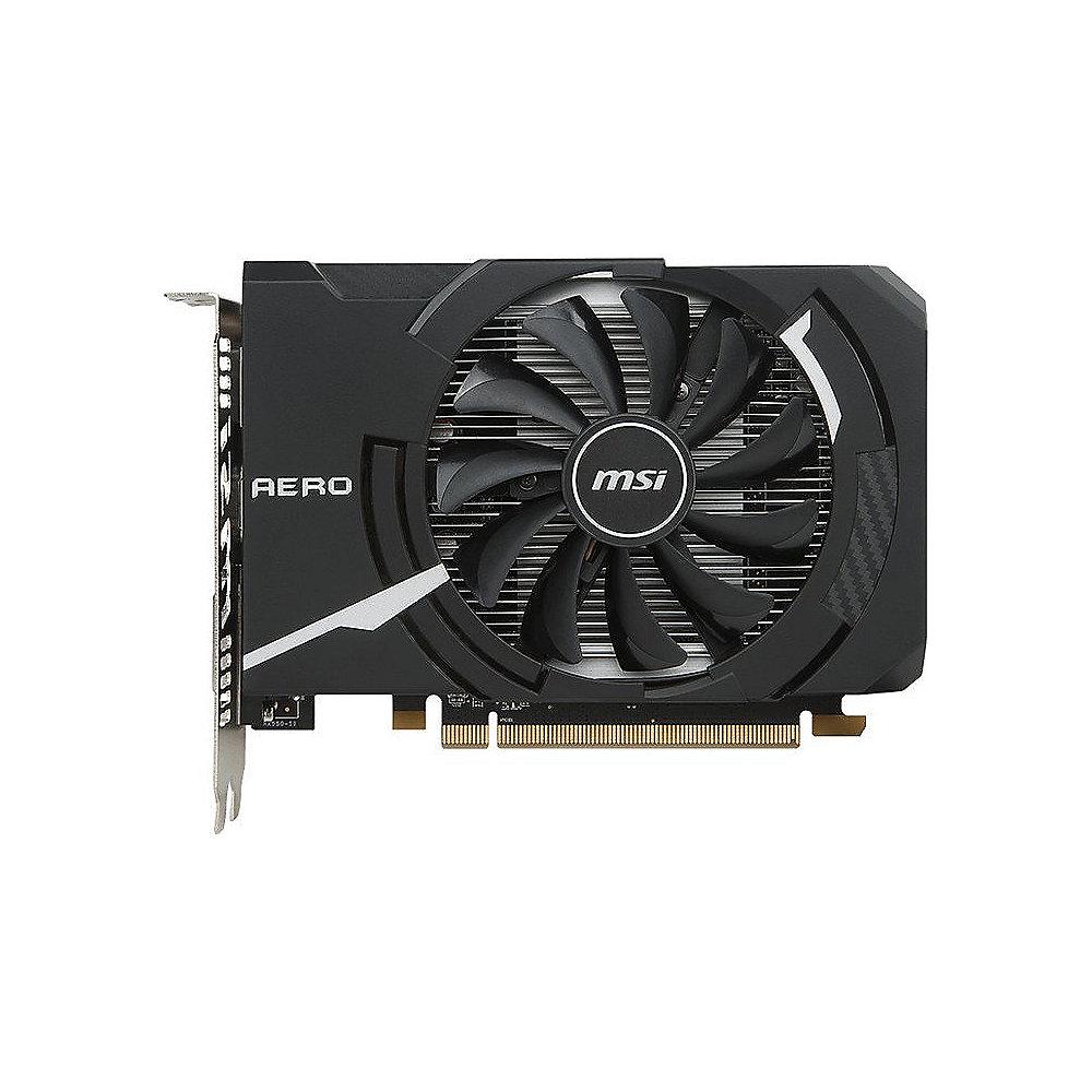 MSI AMD Radeon RX 550 Aero OC ITX 4GB GDDR5 Grafikkarte DVI/HDMI/DP