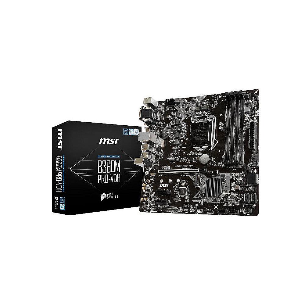 MSI B360M PRO-VDH mATX Mainboard Sockel 1151 (Coffee Lake)