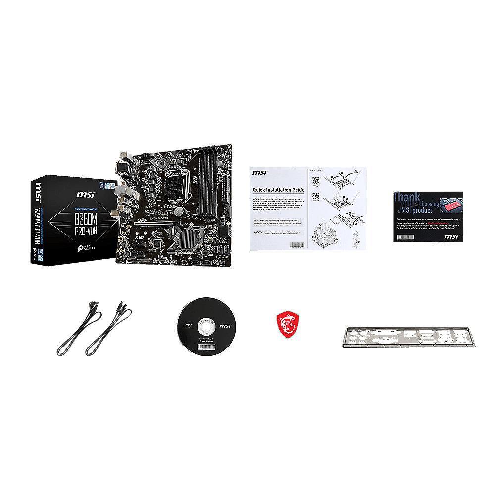 MSI B360M PRO-VDH mATX Mainboard Sockel 1151 (Coffee Lake)