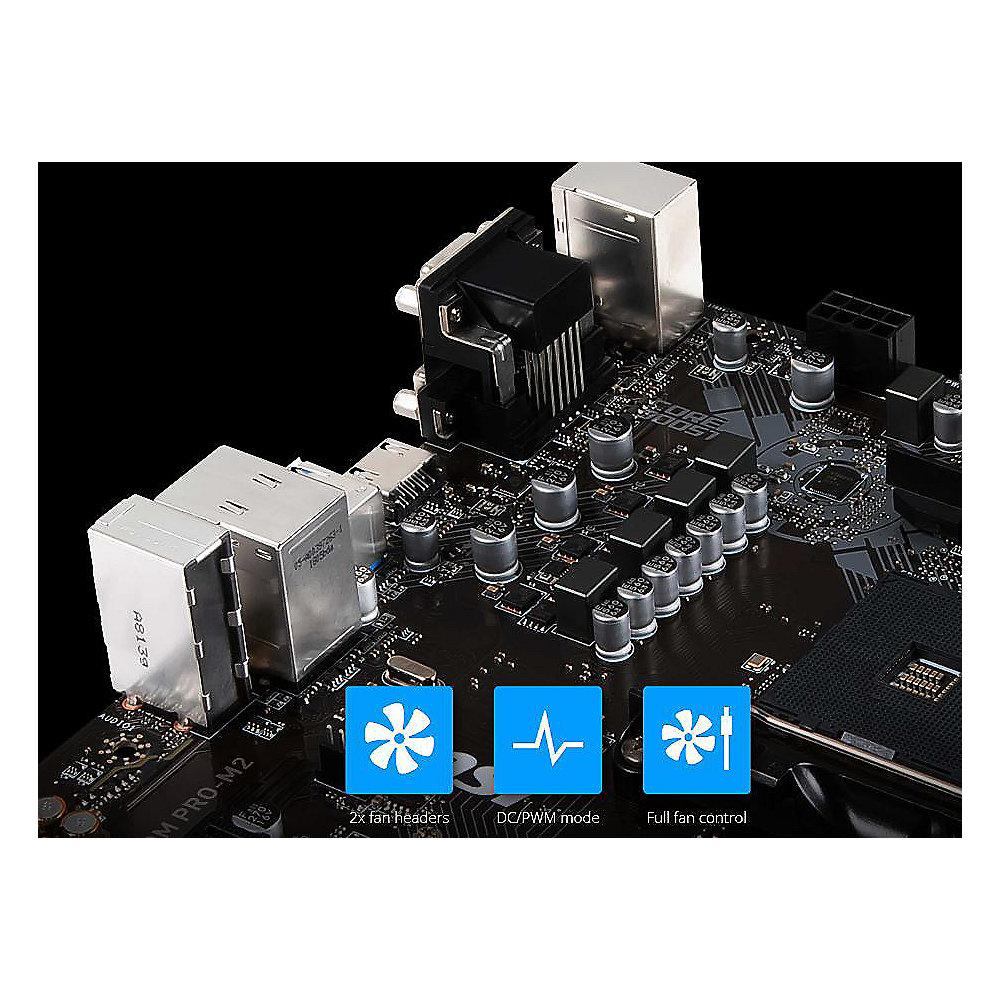 MSI B450M Pro-M2 mATX Mainboard Sockel AM4 M.2/DVI/HDMI/VGA