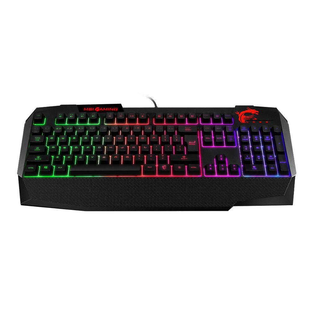 MSI Gaming Tastatur Vigor GK40 RGB LED Beleuchtung S11-04DE214-AP1