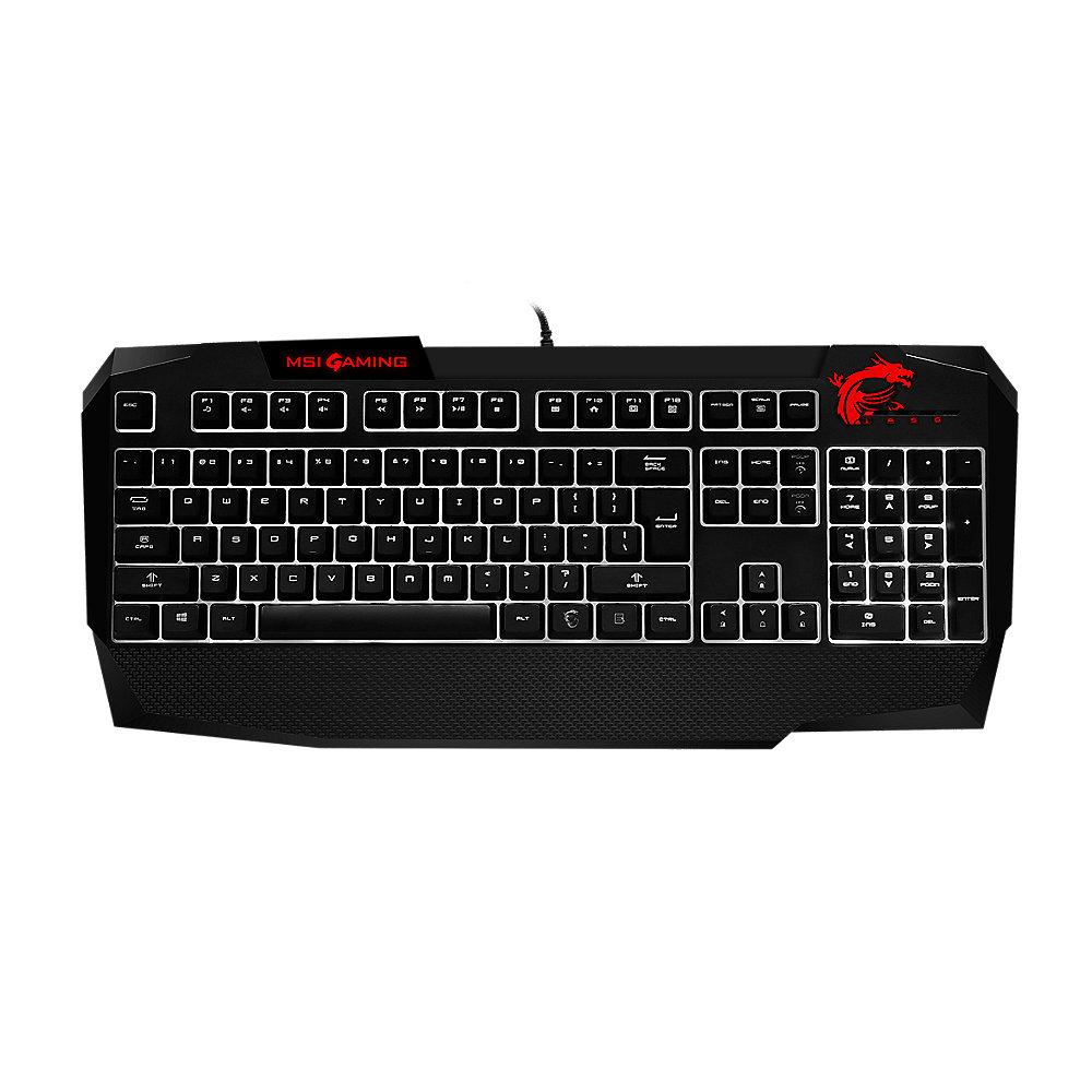 MSI Gaming Tastatur Vigor GK40 RGB LED Beleuchtung S11-04DE214-AP1