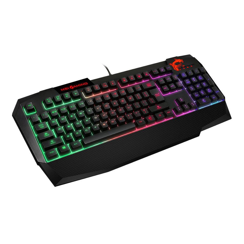 MSI Gaming Tastatur Vigor GK40 RGB LED Beleuchtung S11-04DE214-AP1