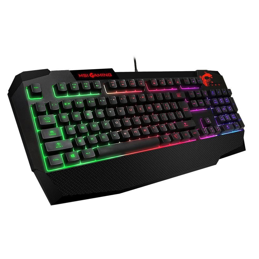 MSI Gaming Tastatur Vigor GK40 RGB LED Beleuchtung S11-04DE214-AP1