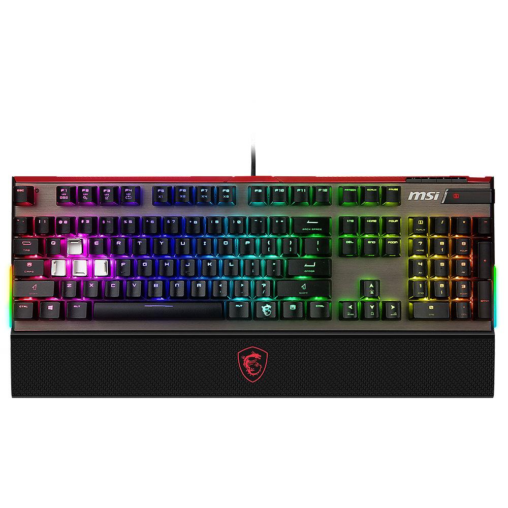 MSI Gaming Tastatur Vigor GK80 RED DE RGB LED Beleuchtung