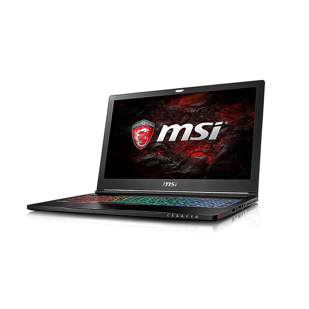 MSI GS63 7RD-224 Stealth  15,6"FHD i7-7700HQ 16GB/256GB SSD GTX1050 Win10 Pro