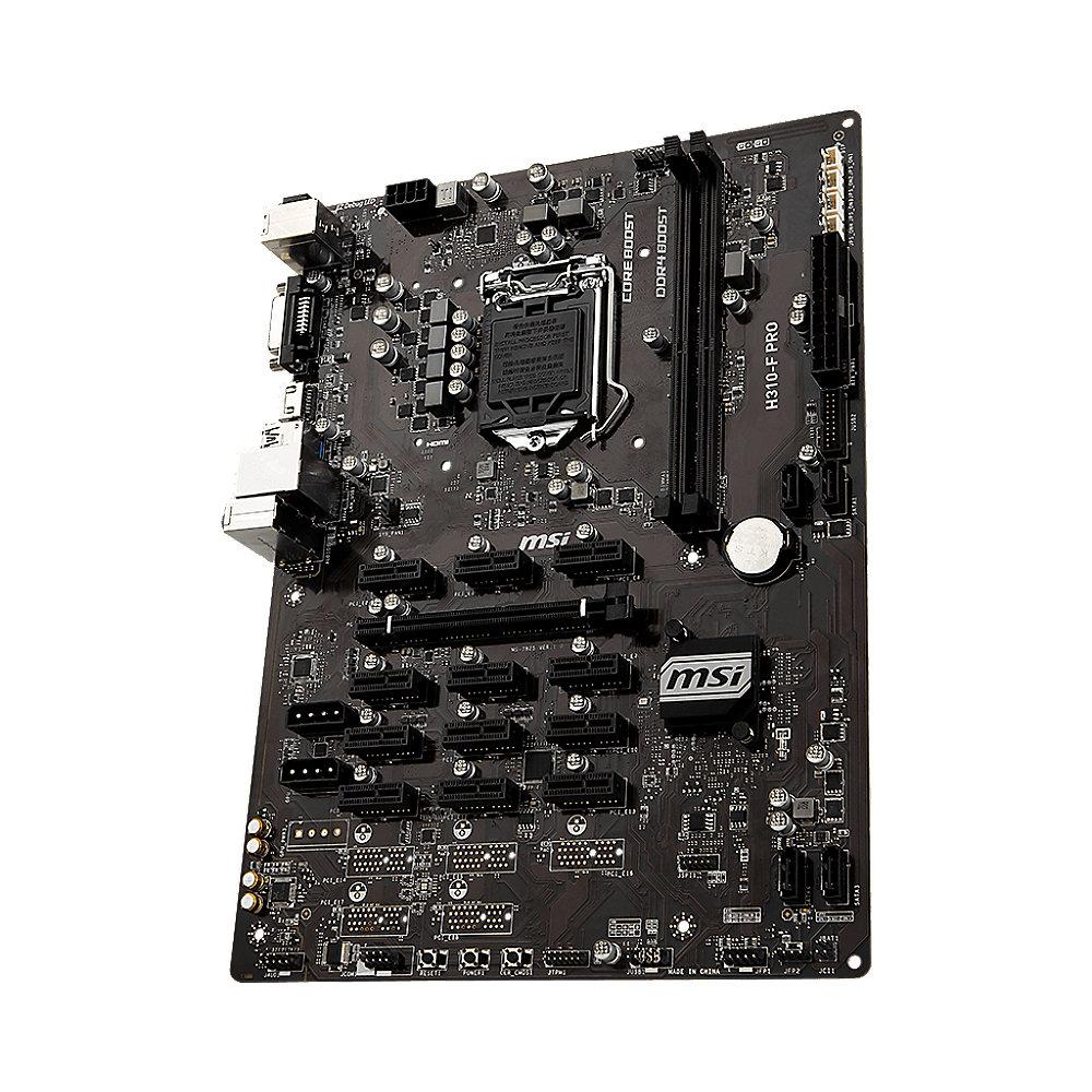 MSI H310-F Pro ATX Mainboard Sockel 1151v2 (Coffee Lake), BTC