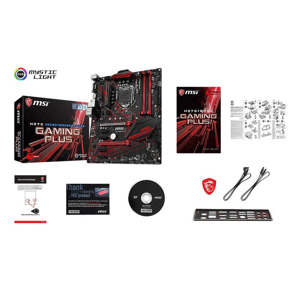 MSI H370 Gaming Plus ATX Mainboard Sockel 1151 (Coffee Lake)