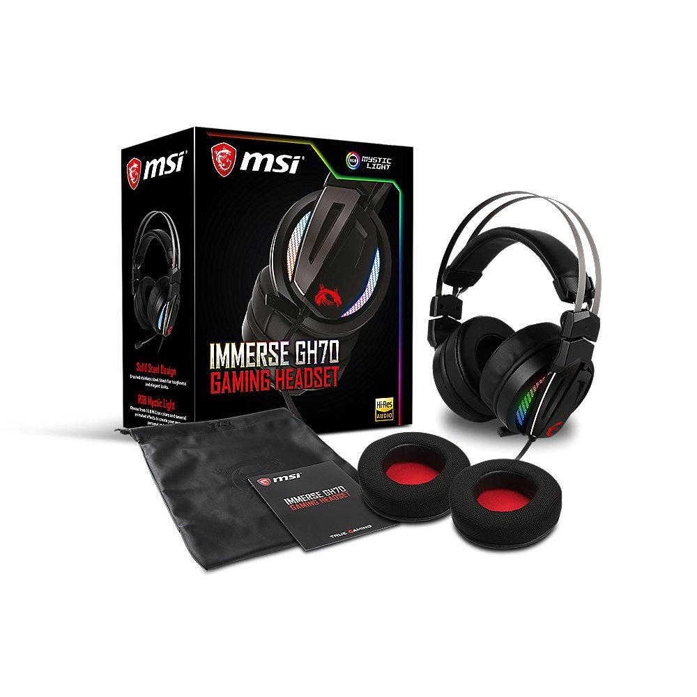 MSI Immerse GH70 Gaming Headset, MSI, Immerse, GH70, Gaming, Headset