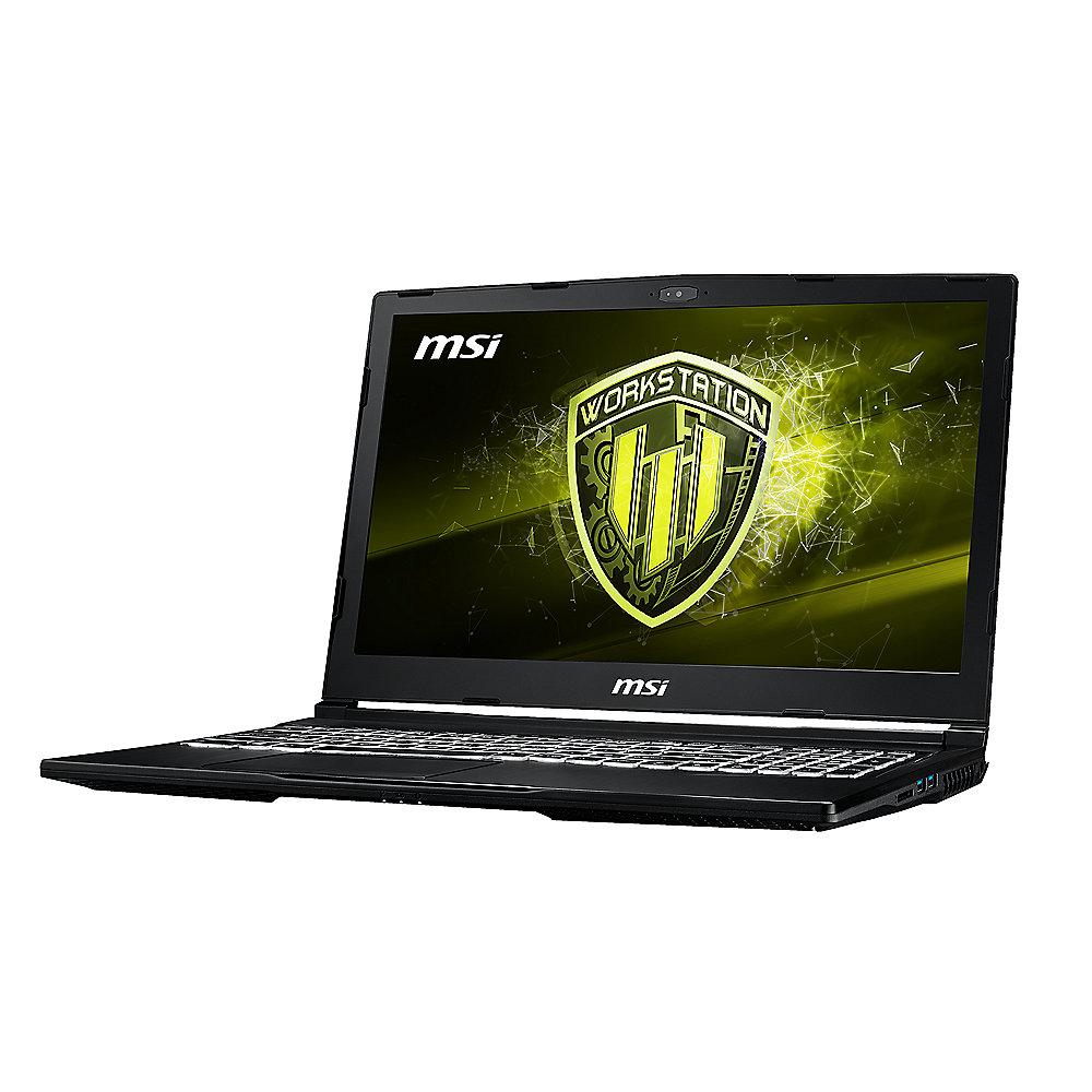 MSI WS63 8SJ-027 15,6" UHD i7-8750H 32GB/1TB 512GB SSD Quadro P2000 Win10 Pro