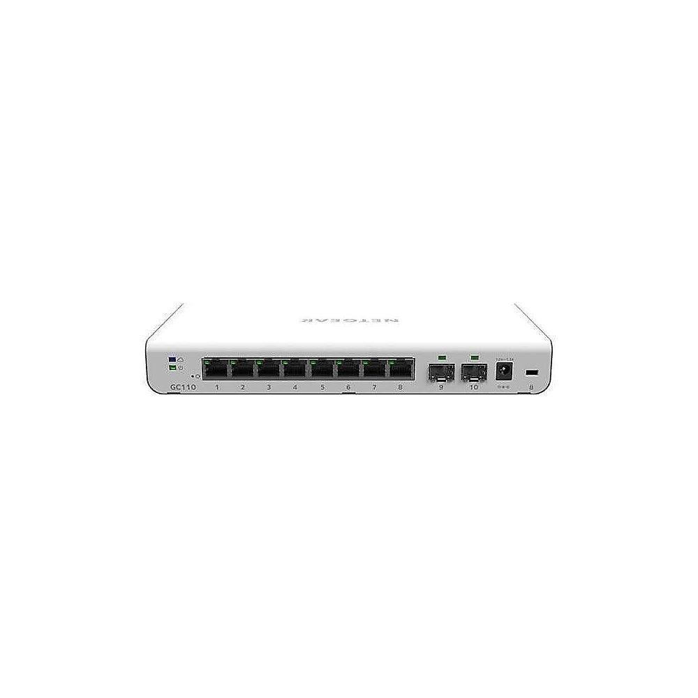 Netgear VIZN GC110P Insight Managed Smart Cloud Switch PoE (8x RJ45, 2x SFP)